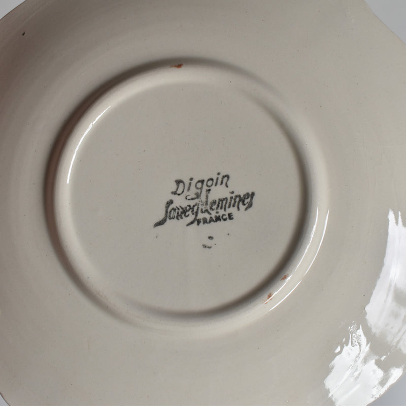 Vintage Cup & Saucer Digoin & Sarreguemines Arromanches 9210 B
