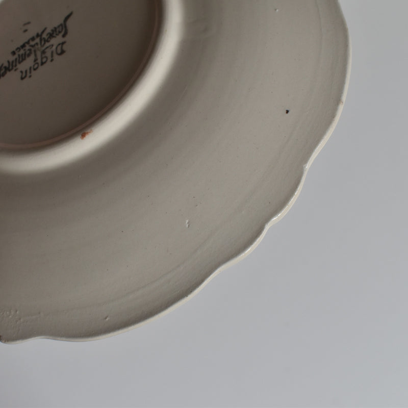 Vintage Cup & Saucer Digoin & Sarreguemines Arromanches 9210 B