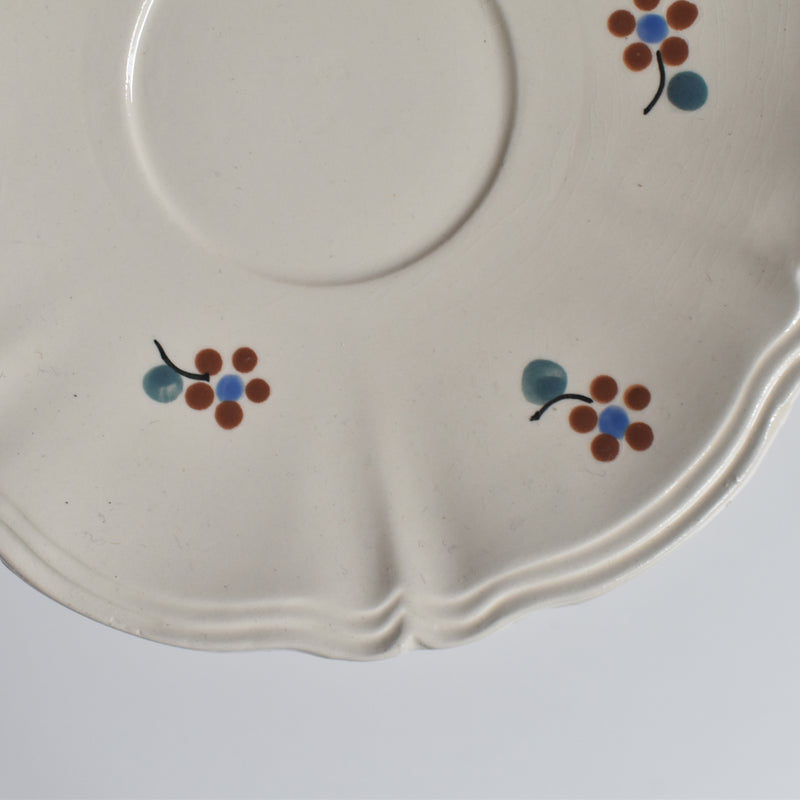 Vintage Cup & Saucer Digoin & Sarreguemines Arromanches 9210 C