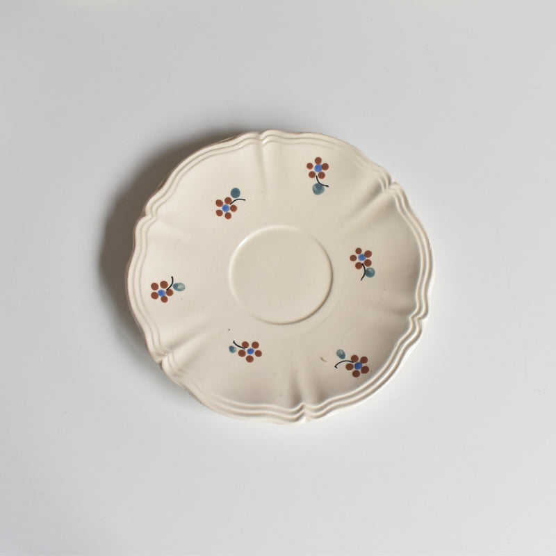 Vintage Cup & Saucer Digoin & Sarreguemines Arromanches 9210 C