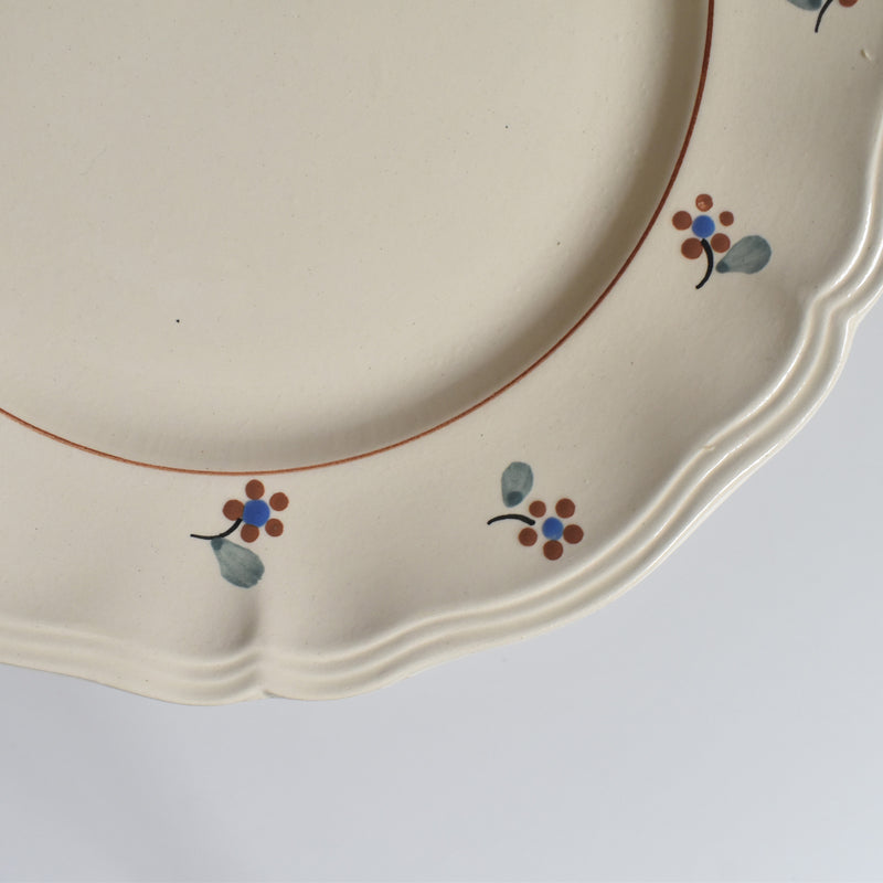 Vintage Dessert Plate, Digoin & Sarreguemines, Arromanches 9210 A