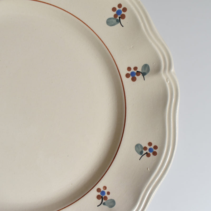 Vintage Dessert Plate, Digoin & Sarreguemines, Arromanches 9210 A