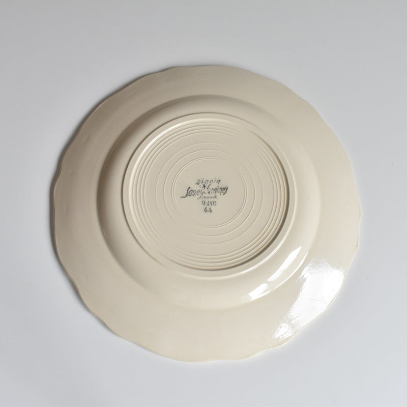 Vintage Dessert Plate, Digoin & Sarreguemines, Arromanches 9210 A