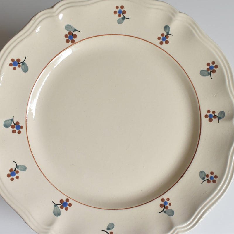 Vintage Dessert Plate, Digoin & Sarreguemines, Arromanches 9210 A