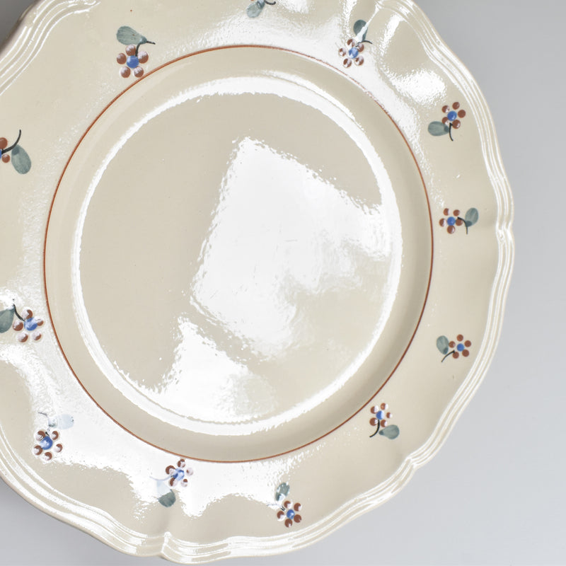 Vintage Dessert Plate, Digoin & Sarreguemines, Arromanches 9210 A