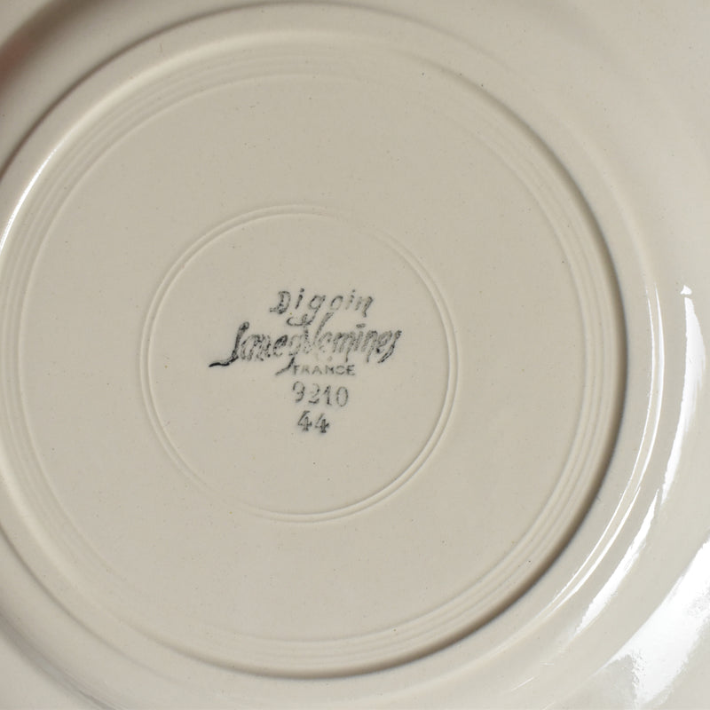 Vintage dessert plate Digoin & Sarreguemines Arromanches 9210 B