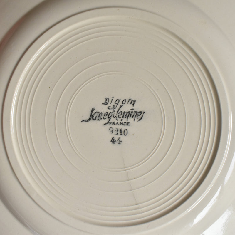 Vintage Dessert Plate Digoin & Sarreguemines Arromanches 9210 C