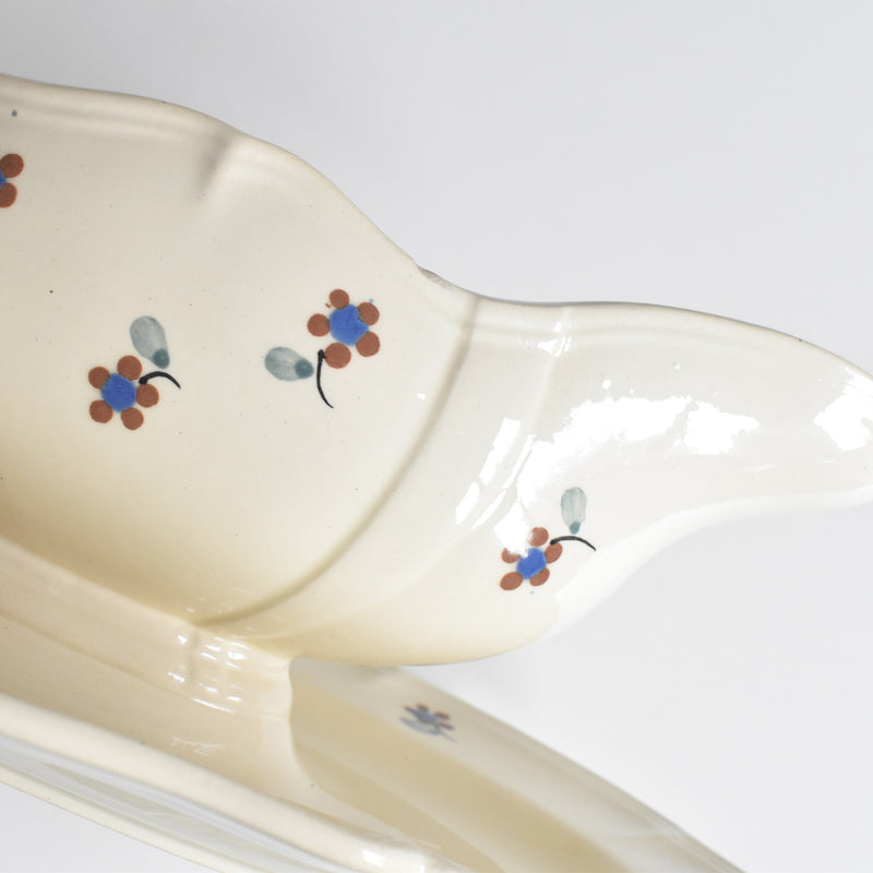 Vintage Sauce Boat Digoin & Sarreguemines Arromanches 9210