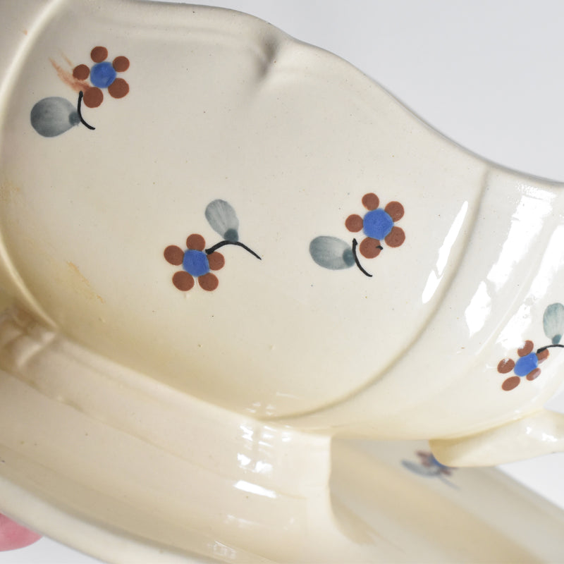 Vintage Sauce Boat Digoin & Sarreguemines Arromanches 9210