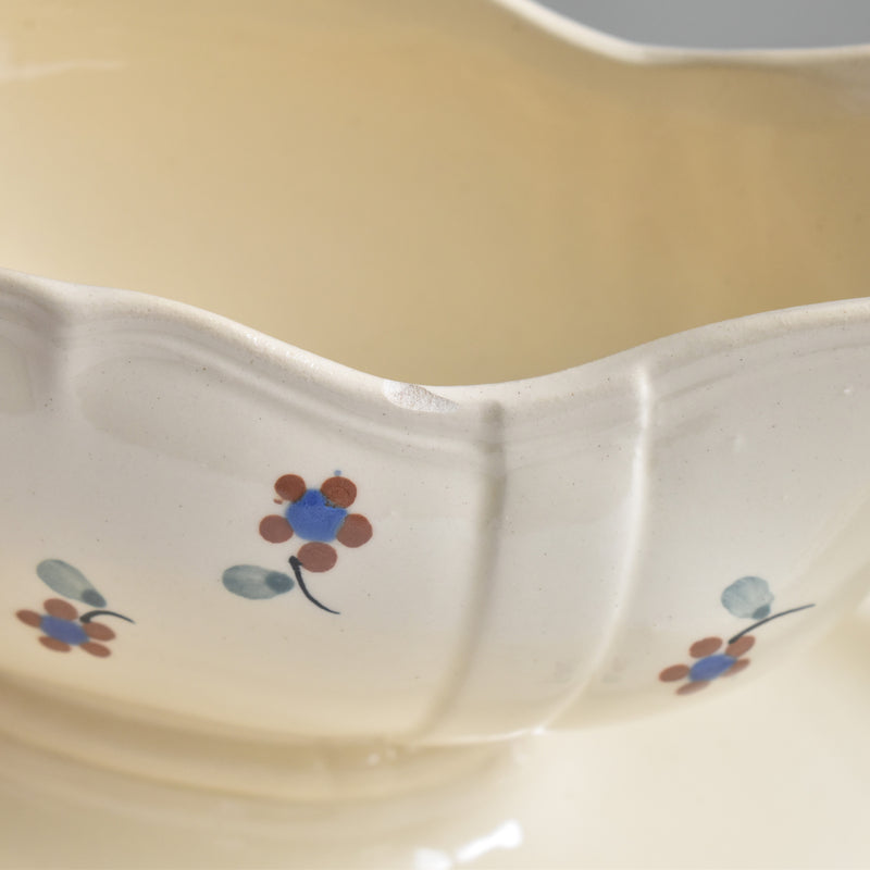 Vintage Sauce Boat Digoin & Sarreguemines Arromanches 9210