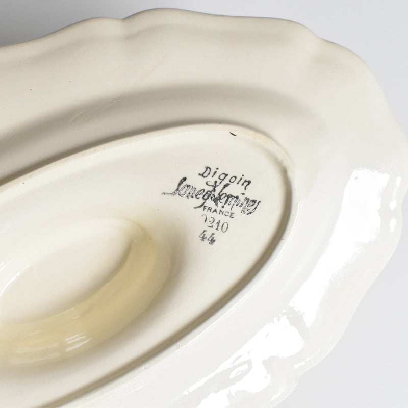 Vintage Sauce Boat Digoin & Sarreguemines Arromanches 9210