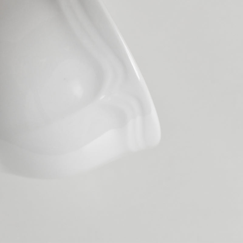 Vintage Cup Digoin & Sarreguemines White Petal Rim C