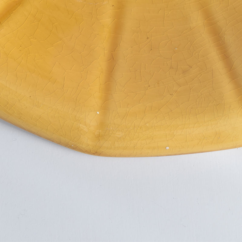 Vintage Compote Dish Digoin & Sarreguemines Amber