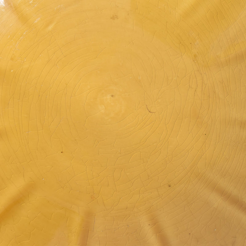 Vintage Compote Dish Digoin & Sarreguemines Amber