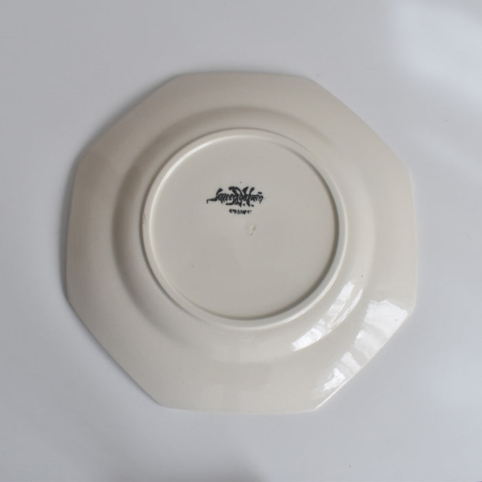 ヴィンテージデザートプレート　オクトゴナル　3枚セット