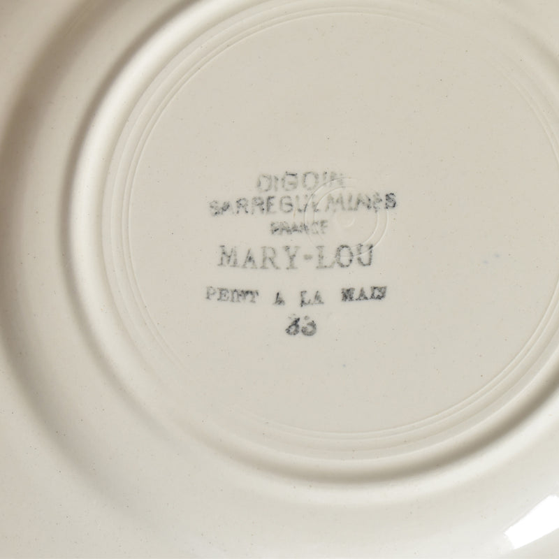 Vintage Dessert Plate Digoin & Sarreguemines Mary-Lou 18cm C