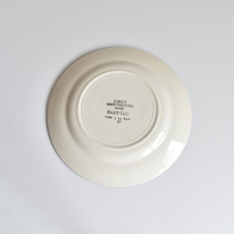 Vintage Dessert Plate Digoin & Sarreguemines Mary-Lou 18cm E