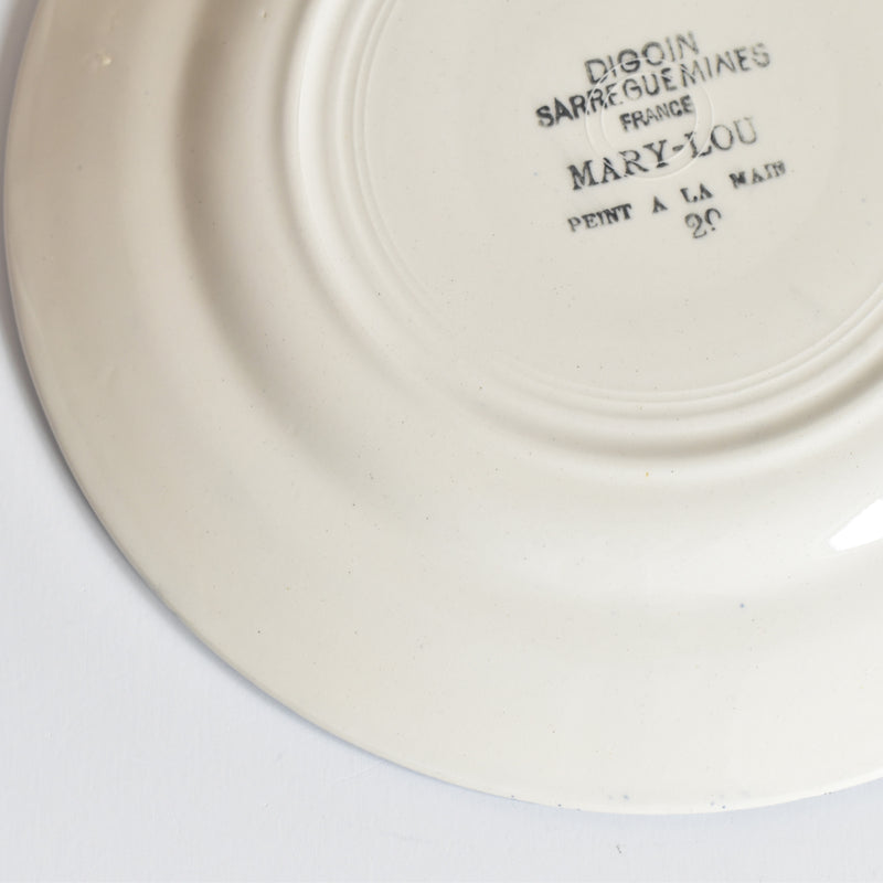 Vintage Dessert Plate Digoin & Sarreguemines Mary-Lou 18cm E