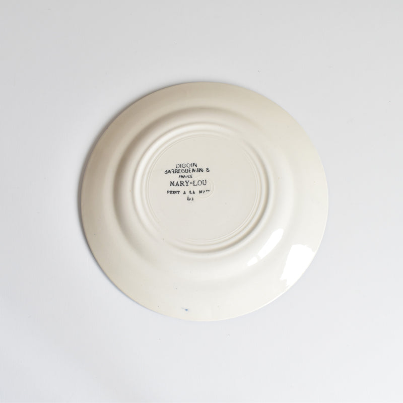Vintage Dessert Plate, Digoin & Sarreguemines, Mary-Lou, 18cm H