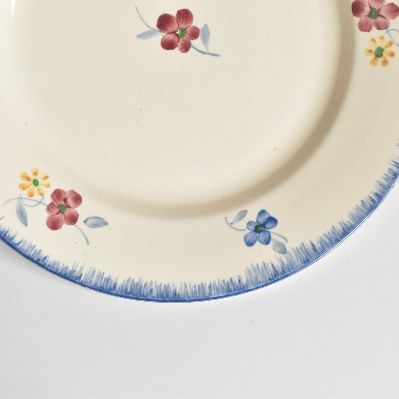 Vintage Plate Digoin & Sarreguemines Mary-Lou (Cream) A