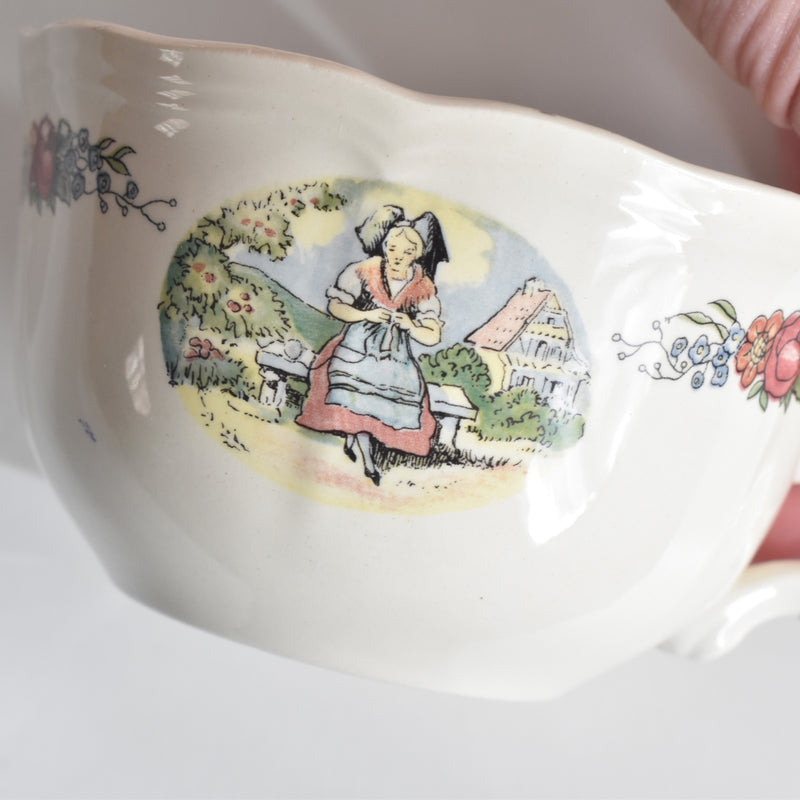 ヴィンテージチョコレートカップ＆ソーサー ディゴワン＆サルグミンヌ Obernai（オベルネ）A