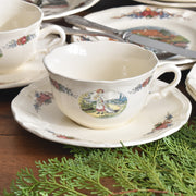 ヴィンテージチョコレートカップ＆ソーサー ディゴワン＆サルグミンヌ Obernai（オベルネ）B