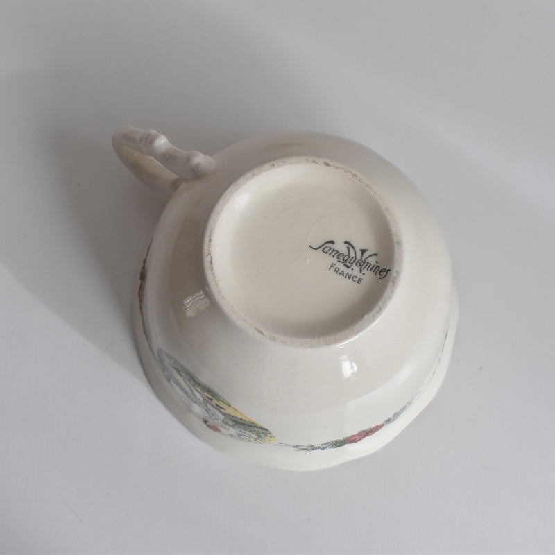 ヴィンテージチョコレートカップ＆ソーサー ディゴワン＆サルグミンヌ Obernai（オベルネ）B