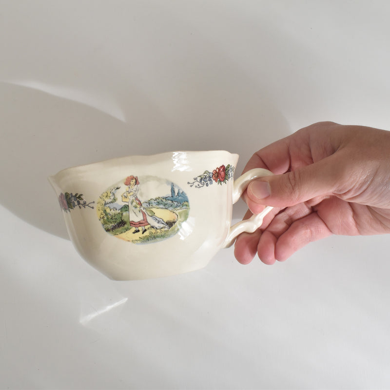 ヴィンテージチョコレートカップ＆ソーサー ディゴワン＆サルグミンヌ Obernai（オベルネ）B