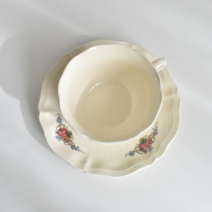 ヴィンテージチョコレートカップ＆ソーサー ディゴワン＆サルグミンヌ Obernai（オベルネ）B