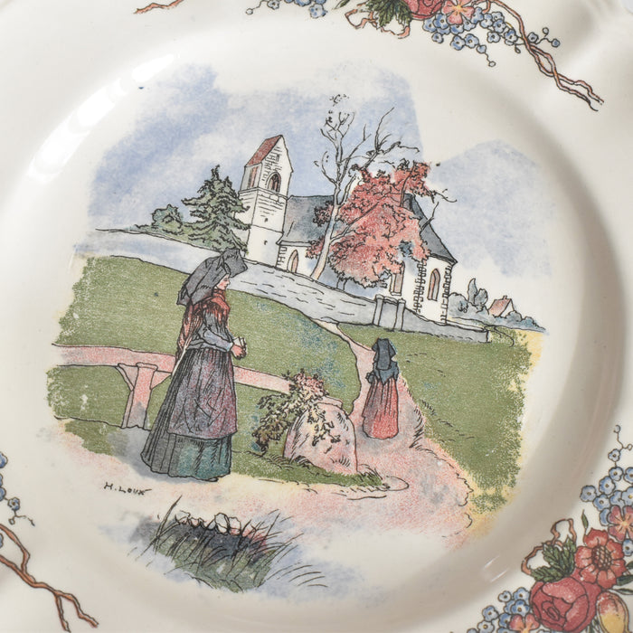 ヴィンテージデザートプレート ディゴワン＆サルグミンヌ Obernai（オベルネ）1- D