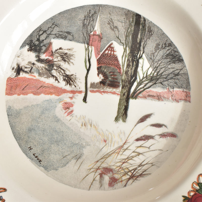 ヴィンテージ深皿 ディゴワン＆サルグミンヌ Obernai（オベルネ）