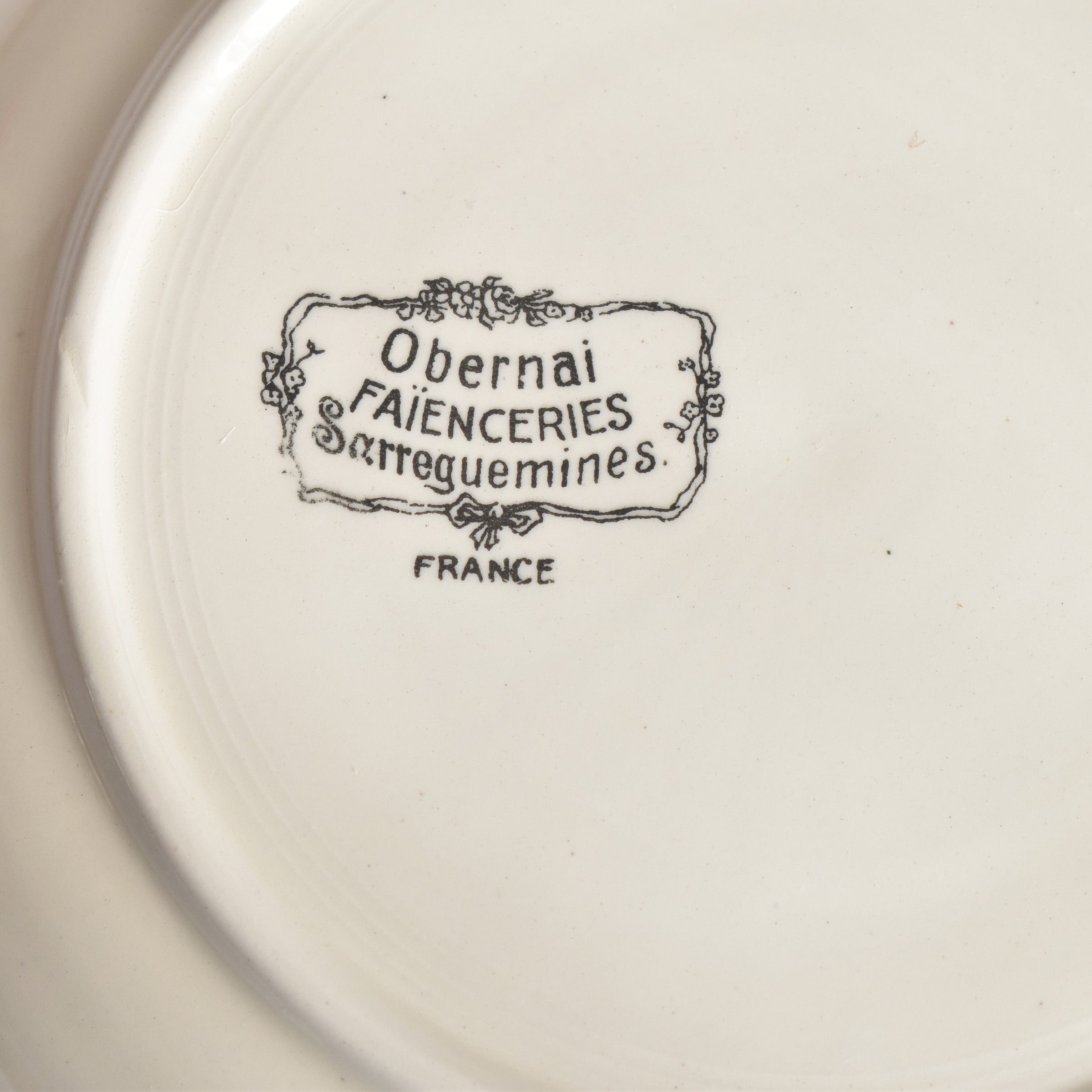 ヴィンテージ深皿 ディゴワン＆サルグミンヌ Obernai（オベルネ