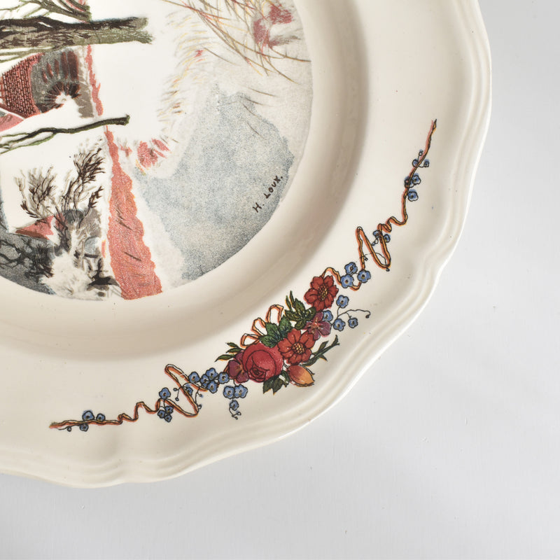 ヴィンテージ深皿 ディゴワン＆サルグミンヌ Obernai（オベルネ）