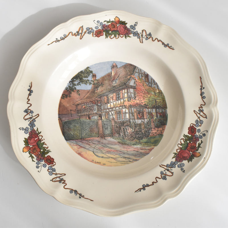 ヴィンテージ深皿 ディゴワン＆サルグミンヌ Obernai（オベルネ） A