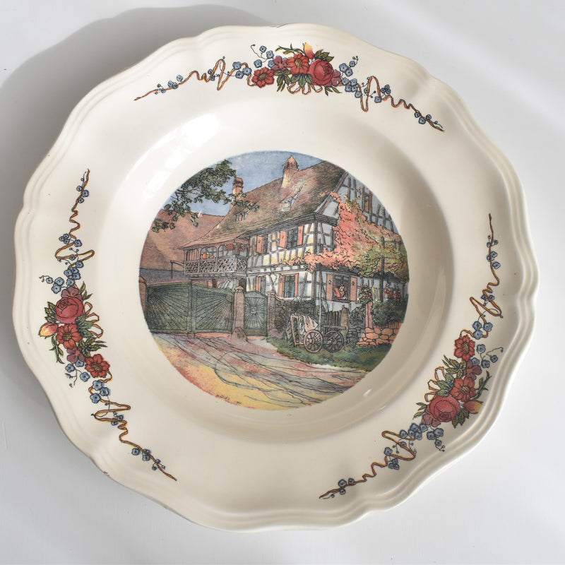 ヴィンテージ深皿 ディゴワン＆サルグミンヌ Obernai（オベルネ） B