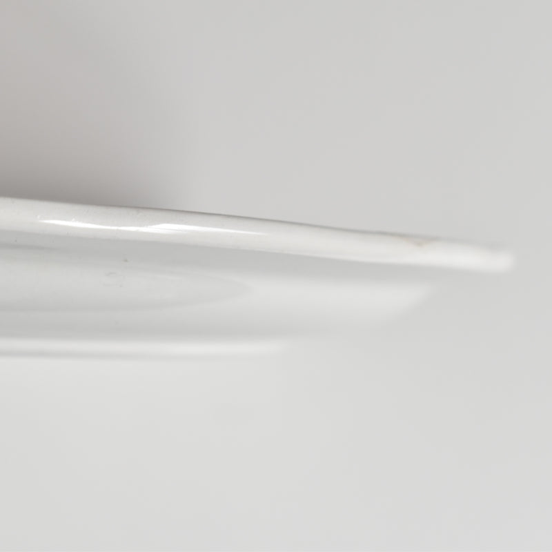 Vintage Dessert Plate, Digoin & Sarreguemines, White Relief, C