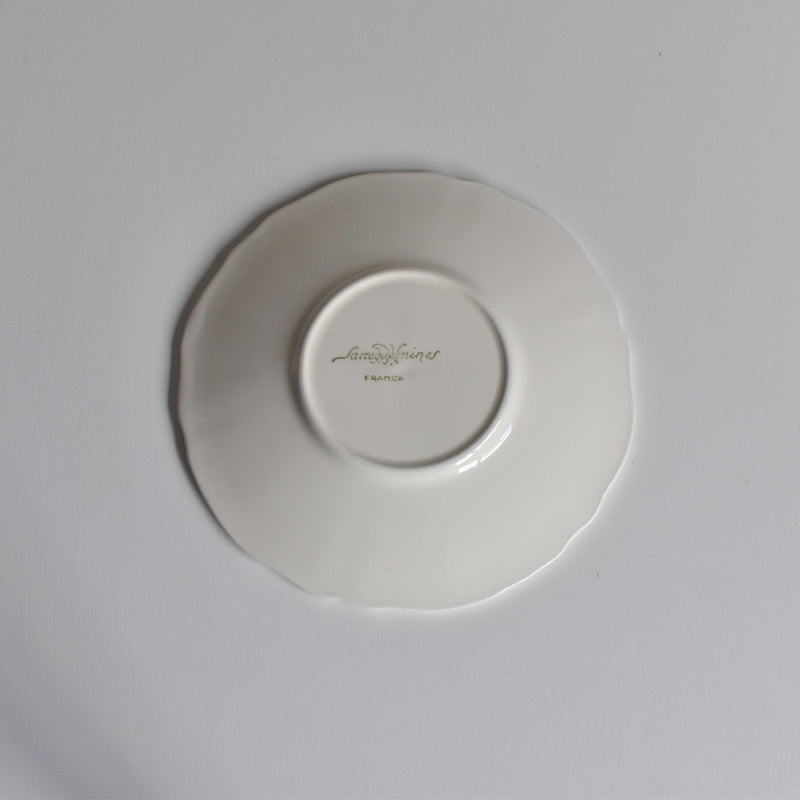 Vintage Coffee Cup & Saucer Digoin & Sarreguemines Rohan (Scalloped Rim) A