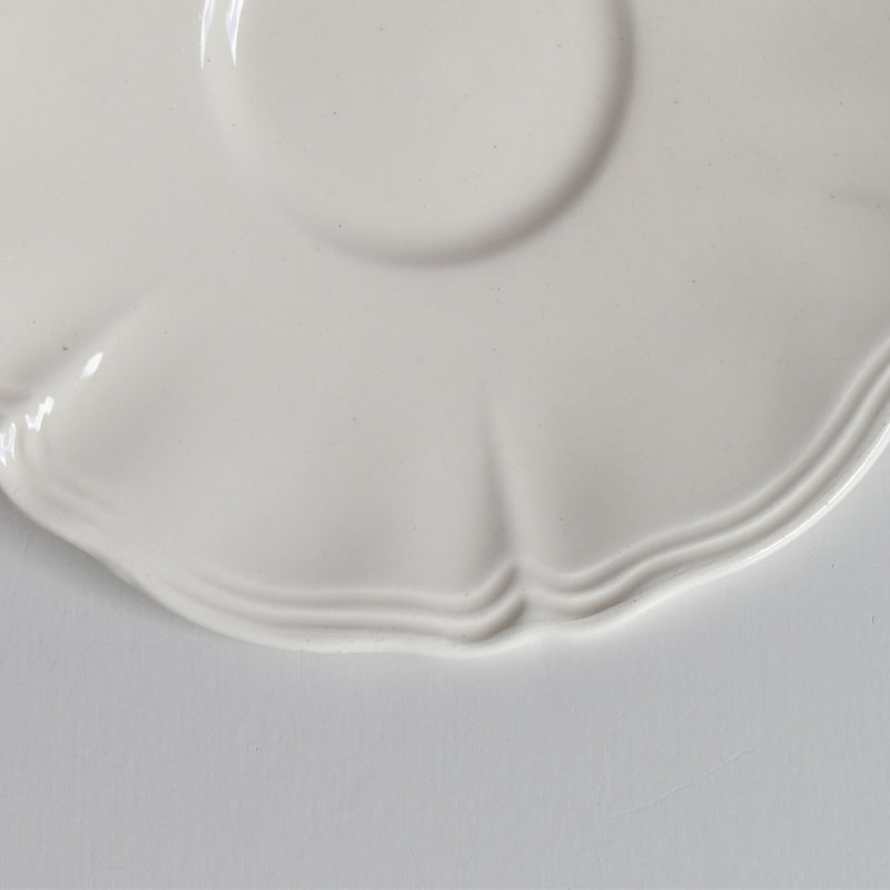 Vintage Coffee Cup & Saucer Digoin & Sarreguemines Rohan (Scalloped Rim) A