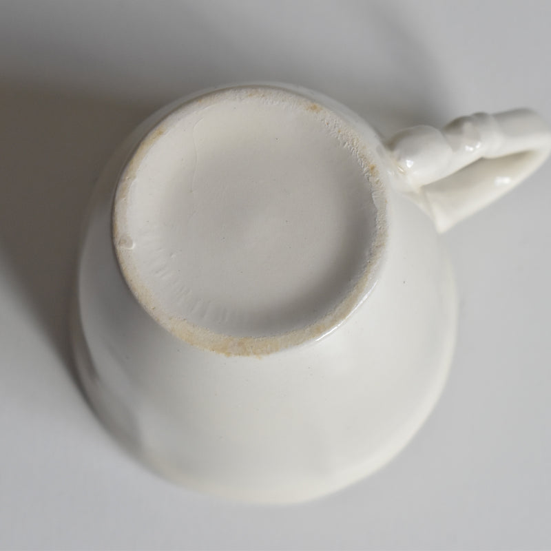 Vintage Coffee Cup & Saucer Digoin & Sarreguemines Rohan (Scalloped Rim) A