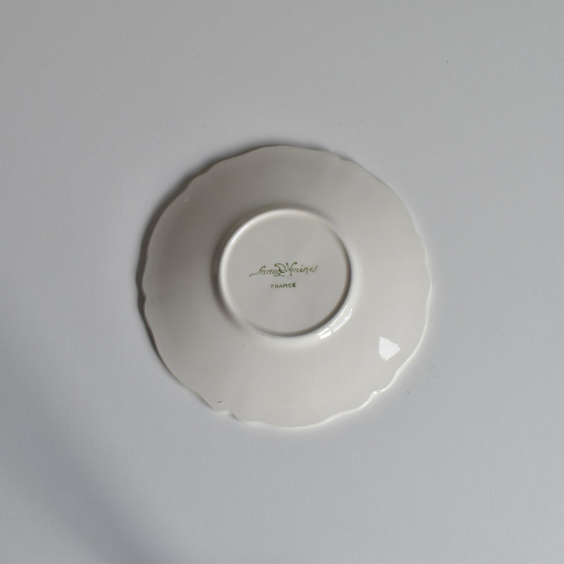Vintage Digoin & Sarreguemines Rohan Coffee Cup & Saucer (Scalloped Rim) B