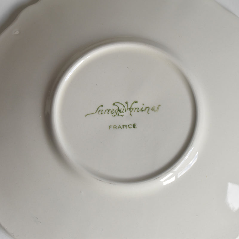 Vintage Digoin & Sarreguemines Rohan Coffee Cup & Saucer (Scalloped Rim) B