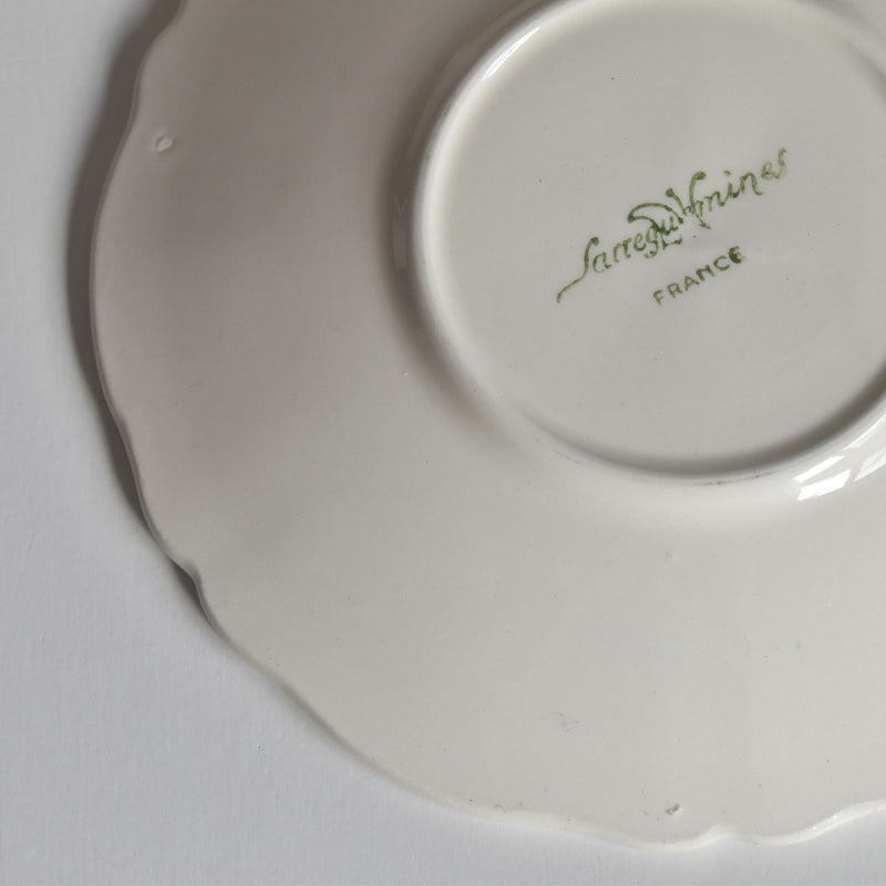 Vintage Digoin & Sarreguemines Rohan Coffee Cup & Saucer (Scalloped Rim) B