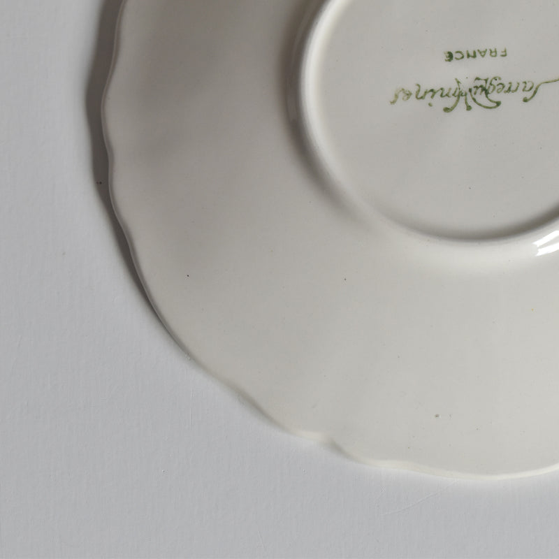 Vintage Digoin & Sarreguemines Rohan Coffee Cup & Saucer (Scalloped Rim) B