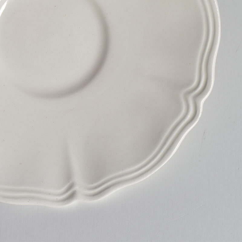 Vintage Digoin & Sarreguemines Rohan Coffee Cup & Saucer (Scalloped Rim) B