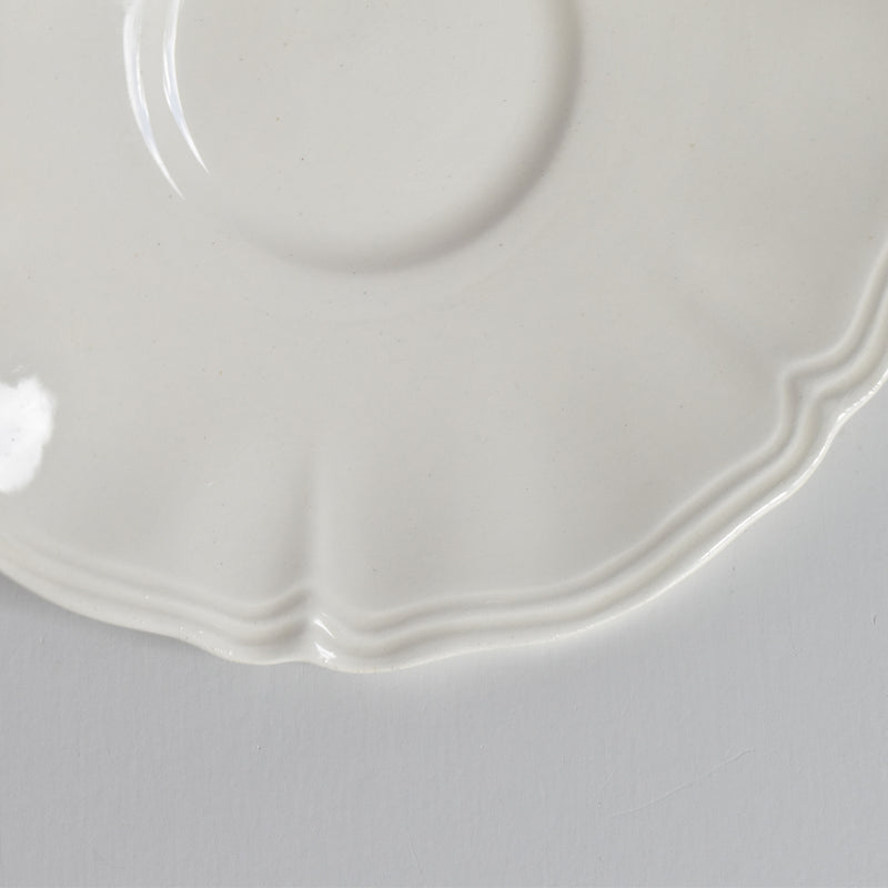 Vintage Digoin & Sarreguemines Rohan Coffee Cup & Saucer (Scalloped Rim) B