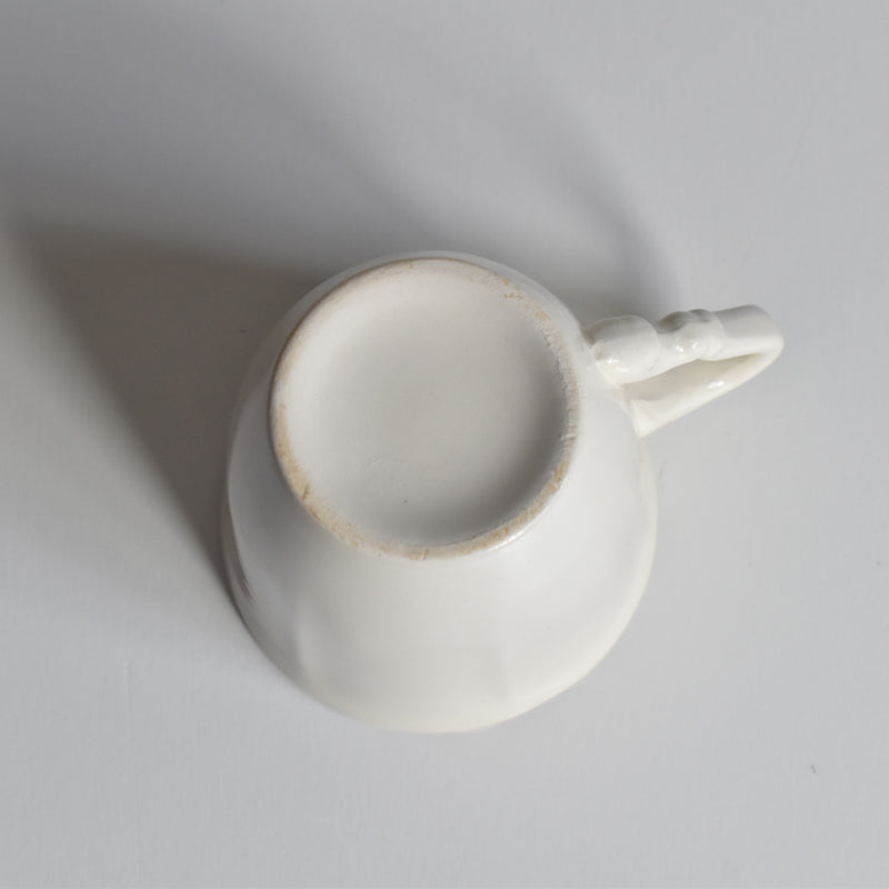 Vintage Digoin & Sarreguemines Rohan Coffee Cup & Saucer (Scalloped Rim) B