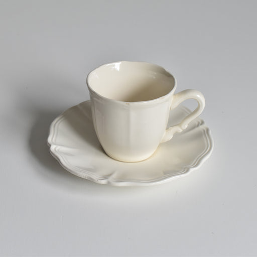 ヴィンテージコーヒーカップ＆ソーサー ディゴワン＆サルグミンヌ Rohan (花リム）B