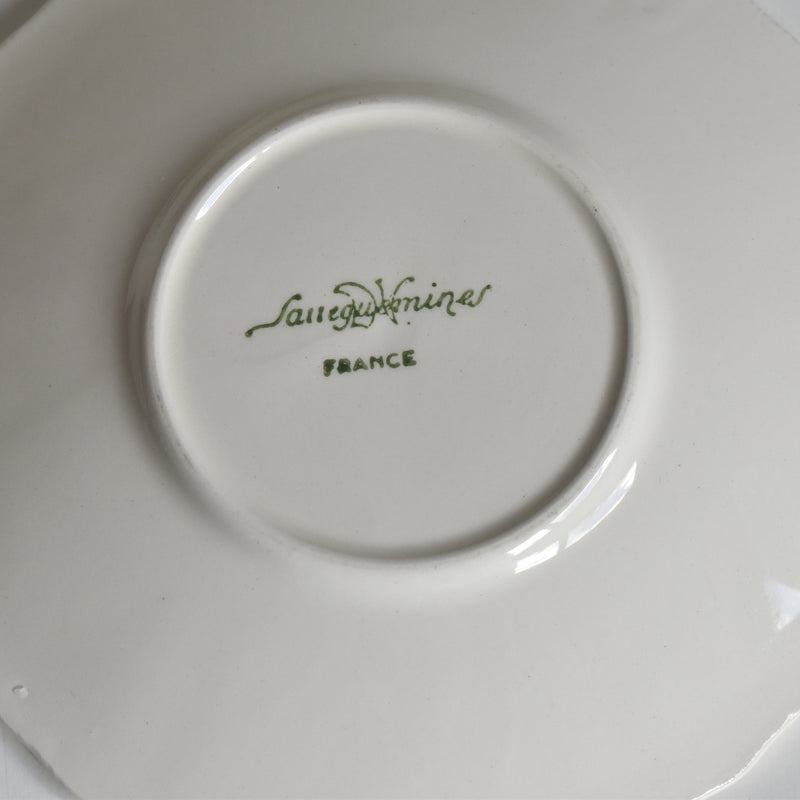Vintage Coffee Cup & Saucer Digoin & Sarreguemines Rohan (Scalloped Rim) C