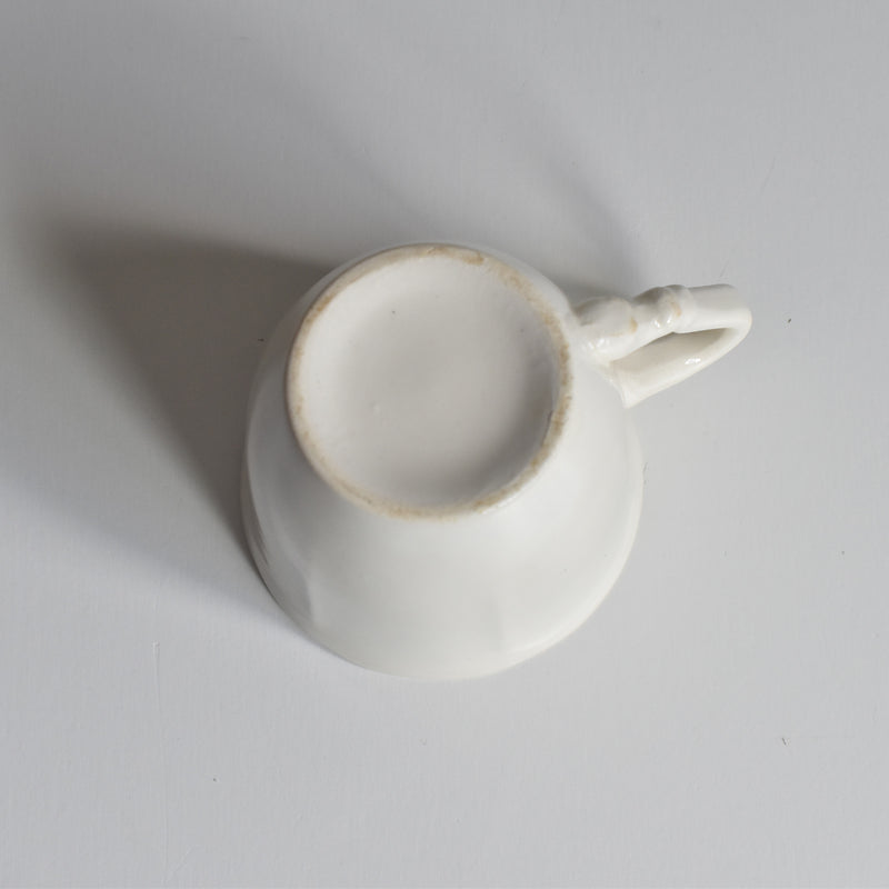 Vintage Coffee Cup & Saucer Digoin & Sarreguemines Rohan (Scalloped Rim) C