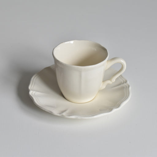 ヴィンテージコーヒーカップ＆ソーサー ディゴワン＆サルグミンヌ Rohan (花リム）C